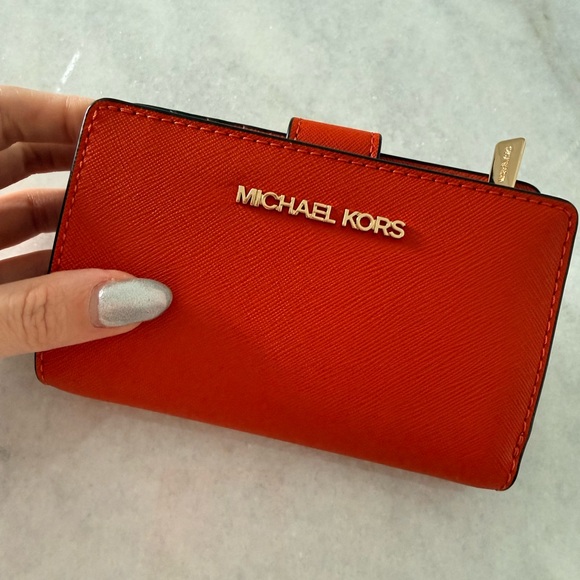 Michael Kors Handbags - NEW Michael Kors Vibrant Orange Wallet